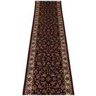 Passadeira Indiana Moldurada Floral Persa Vermelha 066x400m