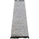 Passadeira Kilim Indiana Tiras Couro Natural Cru 60x1,80m Passadeira Kilim Indiana Tiras Couro Natural Cru 60x1,80m