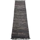 Passadeira Kilim Indiana Tiras Couro Natural Marrom 60x1,80m Passadeira Kilim Indiana Tiras Couro Natural Marrom 60x1,80m