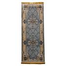 Passadeira Persa Royal Cinza 75x200cm Fio Acetinado - Decoração para Corredor