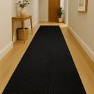 Passadeira Rolo Soft Preta 43cm x 15m Antiderrapante Rolo Vinil PVC