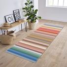 Passadeira Sala & Quarto Veludo Rainbow 140x40 Antiderrapant