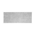 Passadeira Shaggy Cinza 50x100cm Antiderrapante Pelo Macio para Sala e Quarto