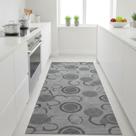 Passadeira Soft Decor Circulos Abstratos Cz Rolo 0,43x15,00m Vinil PVC