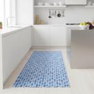 Passadeira Soft Pastilha Az Rolo 0,43x15m Vinil PVC