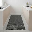 Passadeira Soft Poa Preto Rolo 0,65x15m Vinil PVC