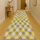 Passadeira Soft Triangulos Am Rolo 0,43x15m Vinil PVC