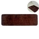 Passadeira Tapete Cor Marrom Chocolate 0,66x2,00m Macio Confortável Charmoso Base Antiderrapante Pelo Curto