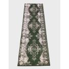 Passadeira Trilho 2M Vintage Reload Verde 80X200Cm Tpo Persa