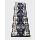 Passadeira Trilho 4M Vintage Reload Azul 80X400Cm Tipo Persa