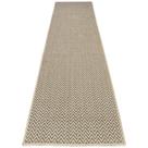 Passadeira Trilho Sisllê Zig Zag Chevron Bege 0,66 x 5,50m
