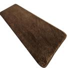 Passadeira VIP chocolate 66 cm x 1,80 m jolitex anti-derrapante pelo alto e macio