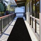 Passadeira ZGR HOME&GARDEN 91 x 305 cm Antiderrapante Preta