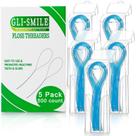 Passadores de Fio Dental GLI-Smile Pacote com 500 Unidades - Kit com 5 Embalagens Ortodônticas
