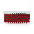 Passamanaria Amelia 1,5cm Vermelho/Verde - FB