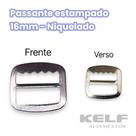 Passante estampado 16mm - Cor niquelado 1.000un