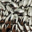 Passante Retângulo Oval 30x23mm Níquel ABS 10pçs 30g Passante Retângulo Oval 30x23mm Níquel ABS 10pçs 30g