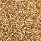 Passante Vidrilho Tubo Vidro Dourado 2mm 4000pçs 50g Passante Vidrilho Tubo Vidro Dourado 2mm 4000pçs 50g