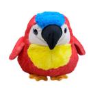 Pássaro Ave Arara Vermelha 22 cm - Pelúcia