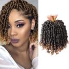 Passion Twist Crochet Hair VIOLET, pré-torcido, 6 polegadas, 9 pacotes