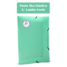 Pasta Aba Elástica Ofício Documento A4 Sem Lombo Verde