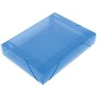 Pasta Aba Elastica Plastica Oficio 55Mm Azul Soft