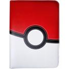 Pasta Álbum Binder com Zíper com 20 folhas pretas 18 bolsos Pokébola - Pokémon