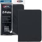 Pasta BCW Z-Folio LX de 9 bolsillos, negro, tipo material sintético