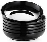 Pasta Bowls Y YHY Porcelain 900 ml, conjunto de 6 pretas