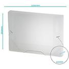 Pasta C/elástico Pp Transparente 4cm Kit Com 10 Unidades - ACP Pasta C/elástico Pp Transparente 4cm Kit Com 10 Unidades - ACP