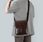 Pasta Carteiro Transversal Masculina - Marrom