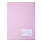 Pasta Catalogo C 50 Plast Fino 0,06 E 4 Colchetes E Visor Rosa
