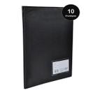 Pasta Catálogo com 10 Envelopes PVC com Visor frontal ACP Ideal para organizar armazenar documentos papéis música fotos