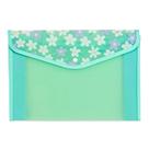 Pasta Com Botao Love Flowers Verde Horizontal Pasta Com Botao Love Flowers Verde Horizontal