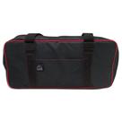 Pasta Cordura Nylon Preta com Friso Vermelho 12 Compartimentos - Professional Cheff