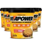 Pasta de Amendoim Crocante VITAPOWER 450g (5 potes)