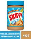 Pasta de amendoim skippy creamy peanut butter 462g