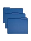 Pasta de arquivos SMEAD Interior 1/3 Cut Tab Letter Size Navy x100