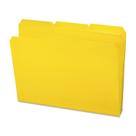 Pasta de arquivos Smead Poly 1/3-Cut Tab tamanho carta amarela 24/caixa