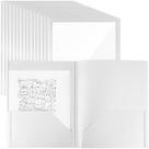 Pasta de arquivos Teling, 24 unidades brancas, 30x24 cm, 2 bolsos