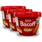 Pasta de Biscoito Lotus Biscoff Smooth Kit 3 Potes de 3kg