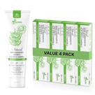 Pasta de Dente BAMBOEARTH Natural com Nano Hidroxiapatita e Aloe Vera - Pacote com 4