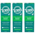 Pasta de Dente Tom's of Maine Wicked Fresh! com Flúor - Pacote com 3 Unidades (120mL cada)