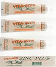 Pasta de dente VITA-MYR Zinc Plus 120mL, pacote com 3