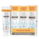 Pasta de dentes Burt's Bees Deep Clean + Whitening 140 mL (pacote com 3)