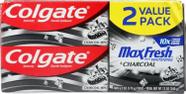 Pasta de Dentes Colgate Max Fresh Charcoal Mint - 180ml (Pack com 2)