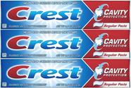Pasta de dentes Crest Cavity Protection Regular (pacote com 3)