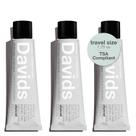 Pasta de Dentes Davids Whitening Charcoal - 3 Unidades de 50ml - Anti-Placa