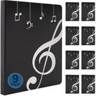 Pasta de partituras NKG, pacote com 9 unidades, Binder Choral Storage Holder