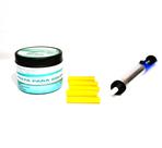 Pasta De Solda + Sugador de Solda + 5 Protetores De Bico